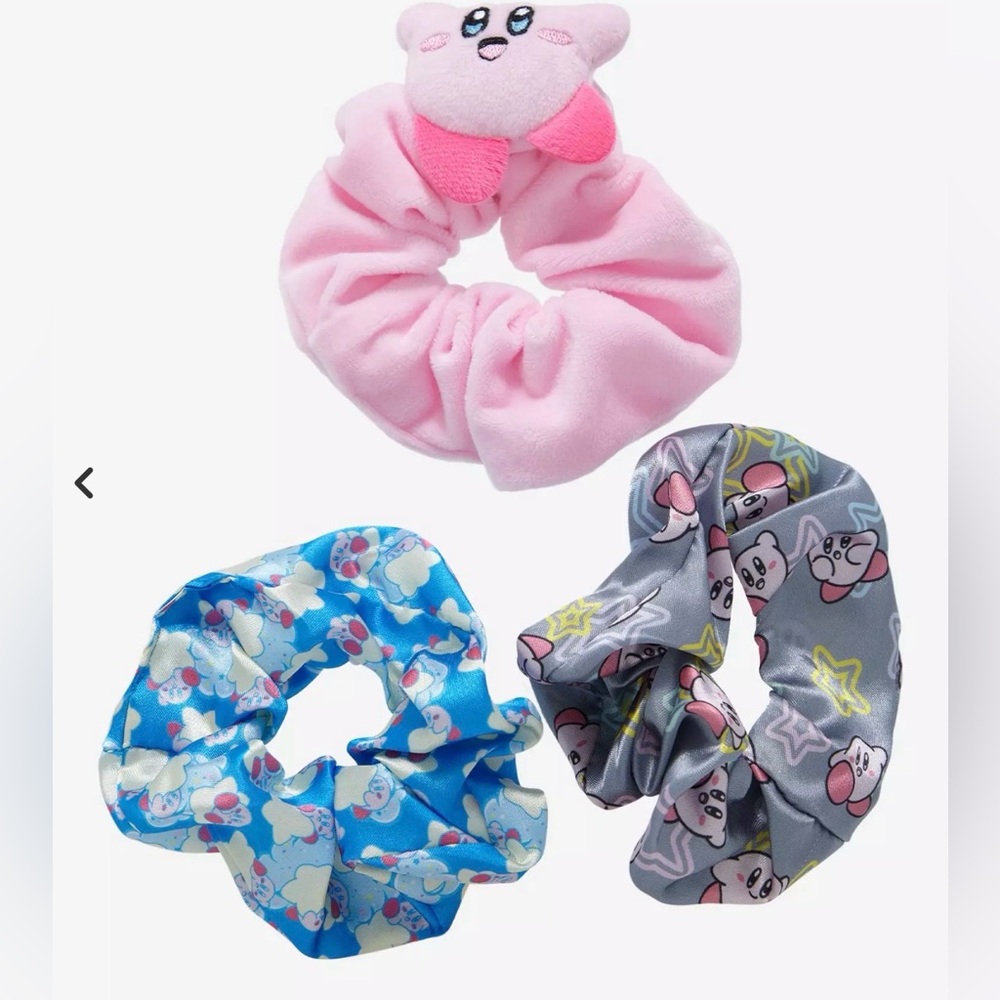 KIRBY FIGURAL SET OF THREE SCRUNCHIES